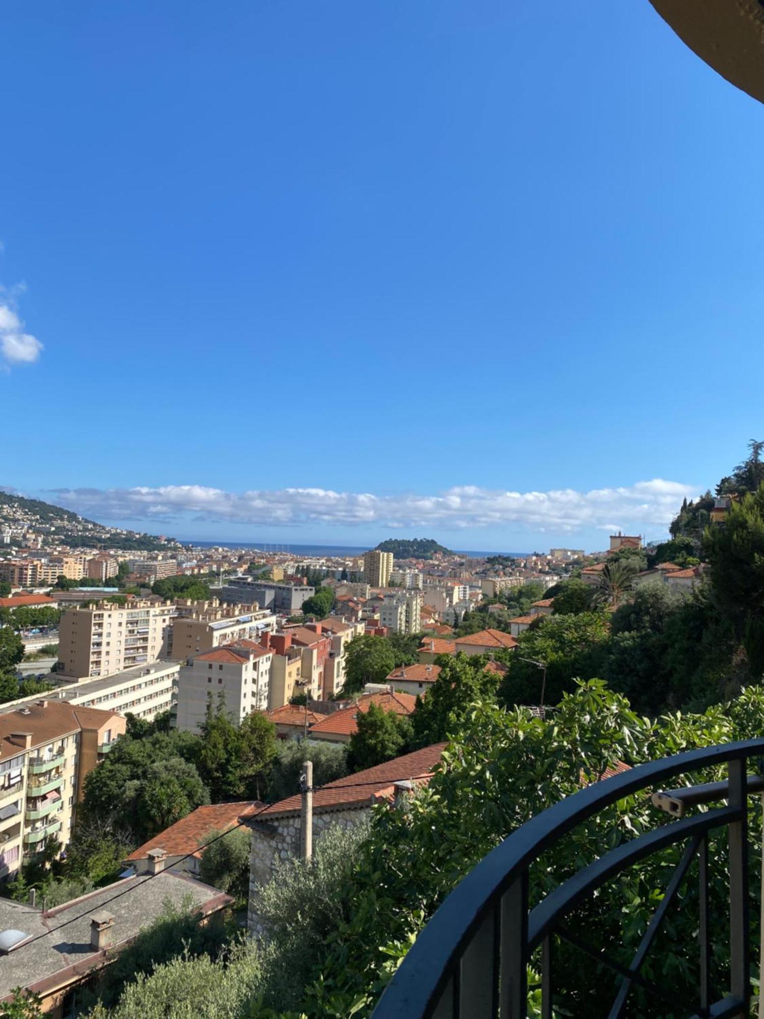 Appartement-Nice 01 Vue Mer - Panoramique Wifi-Parking Bagian luar foto