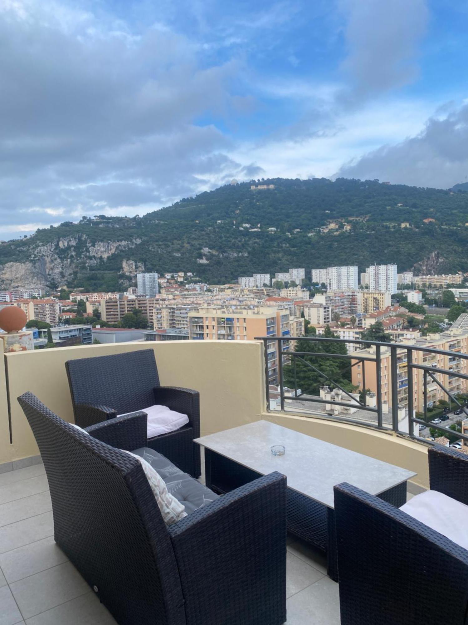 Appartement-Nice 01 Vue Mer - Panoramique Wifi-Parking Bagian luar foto