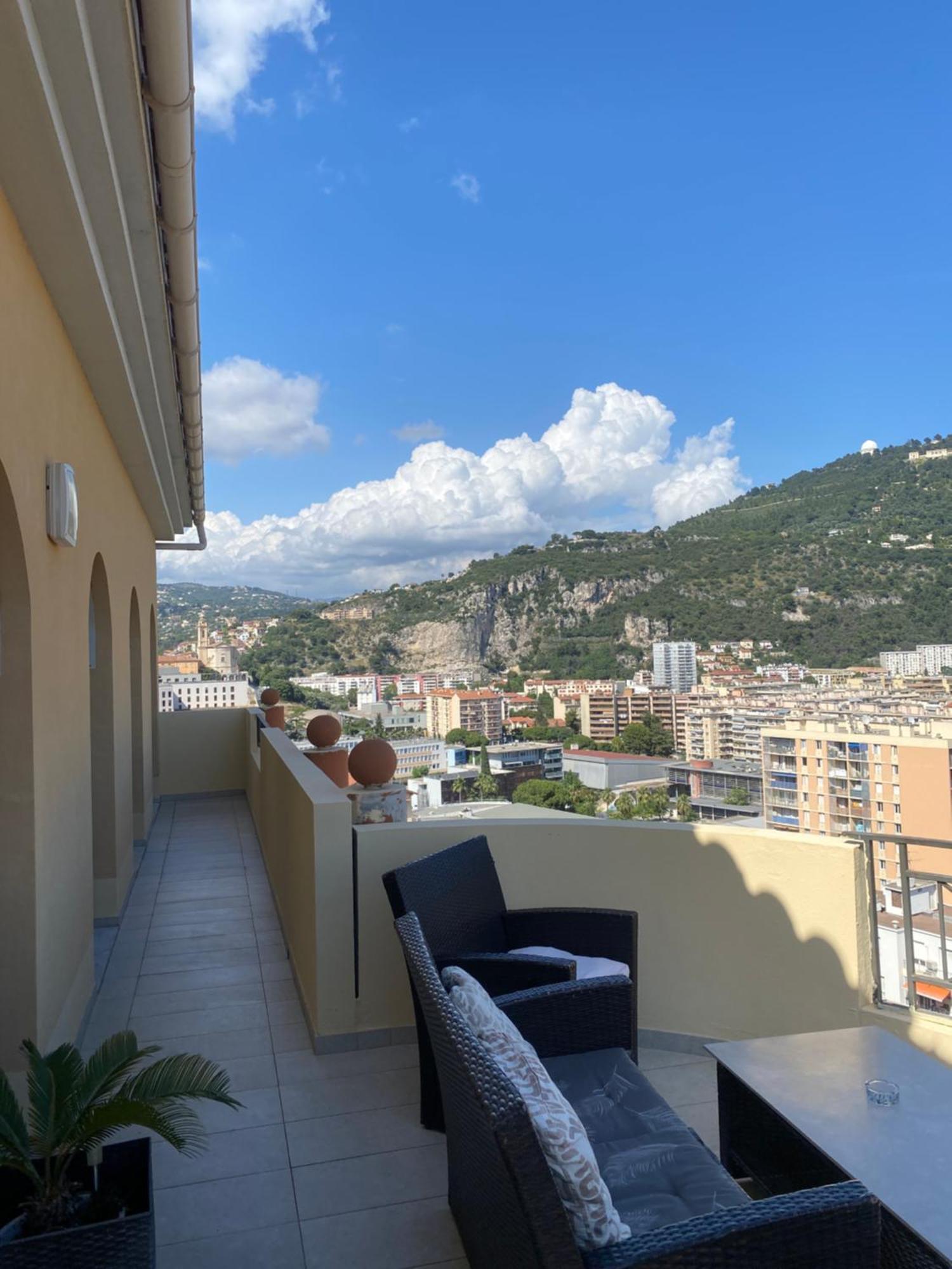 Appartement-Nice 01 Vue Mer - Panoramique Wifi-Parking Bagian luar foto